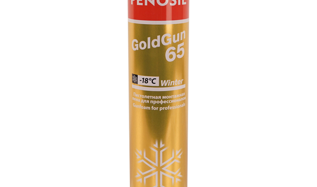 Пена профессиональная монтажная PENOSIL GOLDGUN 65 зимняя