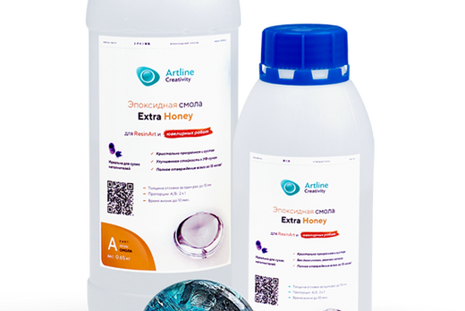 Эпоксидная смола Artline Extra Honey epoxy — супер-вязкая (2-компонентная