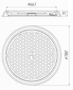 Люк чугунный телефонный ГТС тип