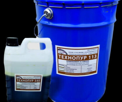 Двухкомпонентный, полиуретановый клей ТехноПУР 113